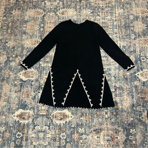 Hanna Anderson Black Dress with White Trim